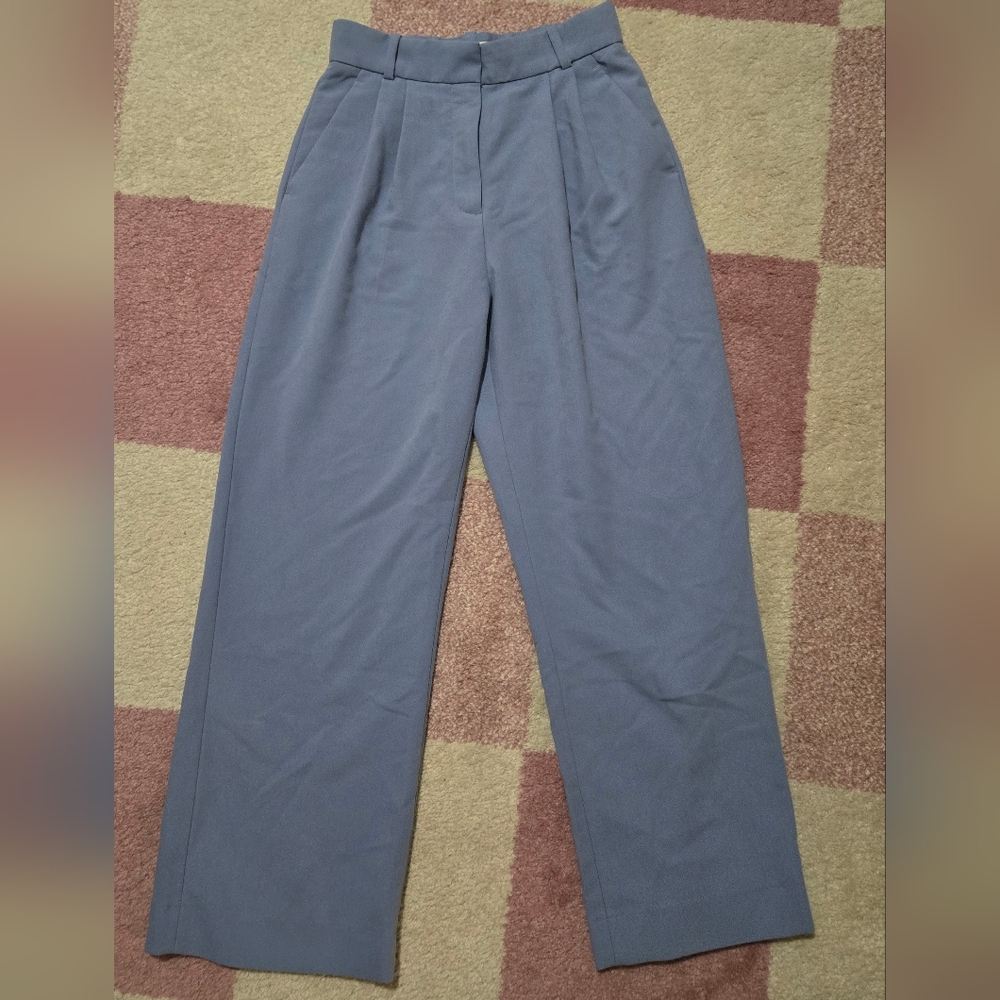 Abercrombie & Fitch High Rise Sloane Tailored Wide Leg Pant 26 Short Curve Love